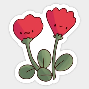 Red tulip illustration Sticker